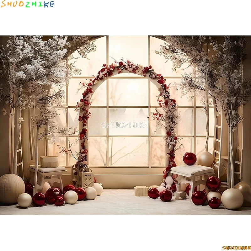 SHUOZHIKE Flower Wall House Wedding Photography Backdrops Indoor Palace Background  Ceremony Portrait Photo Studio Props YR-55