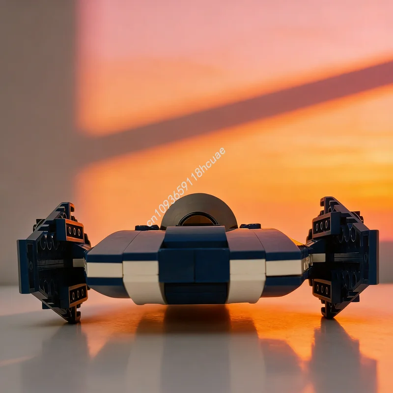 193 stuks MOC Blue Power Jet Alternatieve bouw Creator 3 1 Modelbouwspeelgoed Blokken Kerstcadeaus Architectuur Idee Baksteen