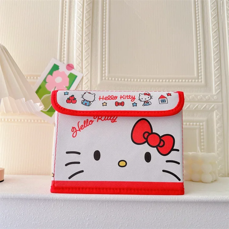 Sanrio Home Storage Box ‌‌Hello Kitty Cute Girly Kawaii Dust-Proof Organizing Boxs with Cover Anime Accessories Christmas Gift