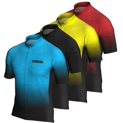 2024 New Team Summer Cycling Jersey Clothing High Quality Black Short Sleeve Men Breathable Quick Dry Cycle Jersey Clothes Spain