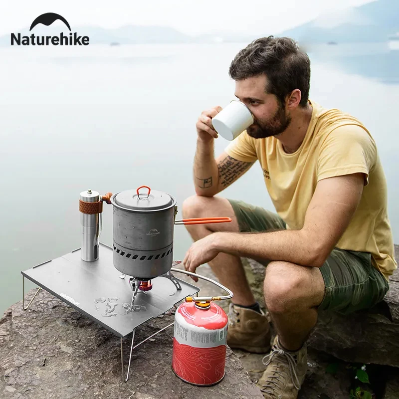 Naturehike Ultralekki mini stół kempingowy Składany stół kuchenny ze stopu aluminium Przenośny stół podróżny do grillowania na świeżym powietrzu