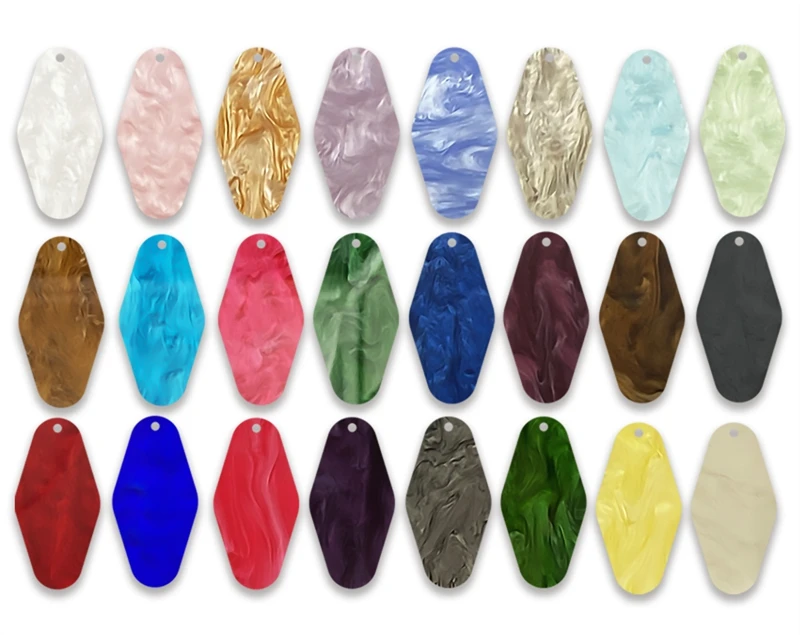 فارغة DIY شعار مخصص 89x44 مللي متر الاكريليك فندق موتيل فيلم سلسلة مفاتيح علامة قلادة المفاتيح كيرينغ مقهى صندوق بريد الهدايا تخصيص