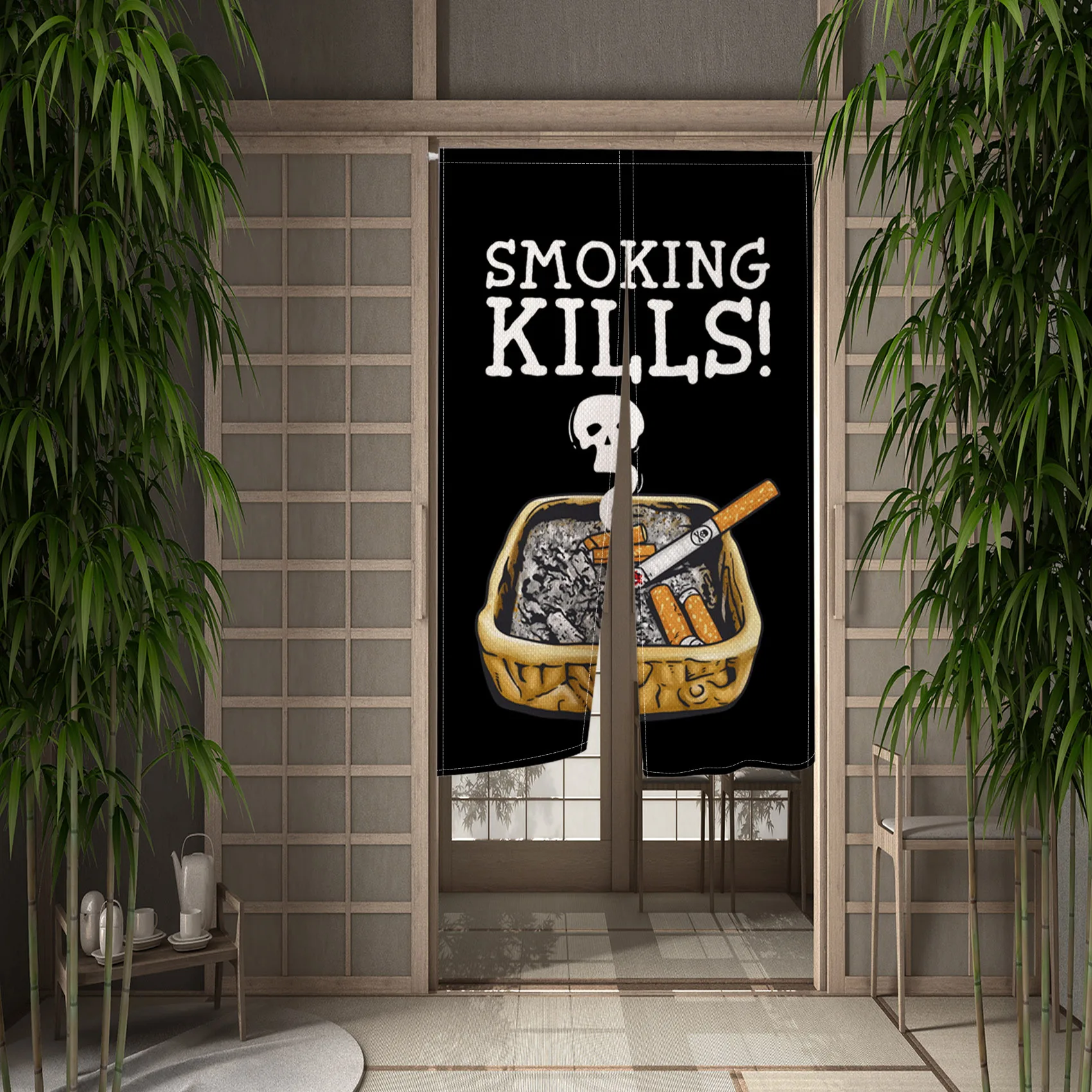 مخيف ستارة الباب نورين الرعب تحت عنوان هالوين ستارة الباب الهروب غرفة التقسيم لعبة المشهد ثلاثية الأبعاد الجمجمة المدخل نصف الستار