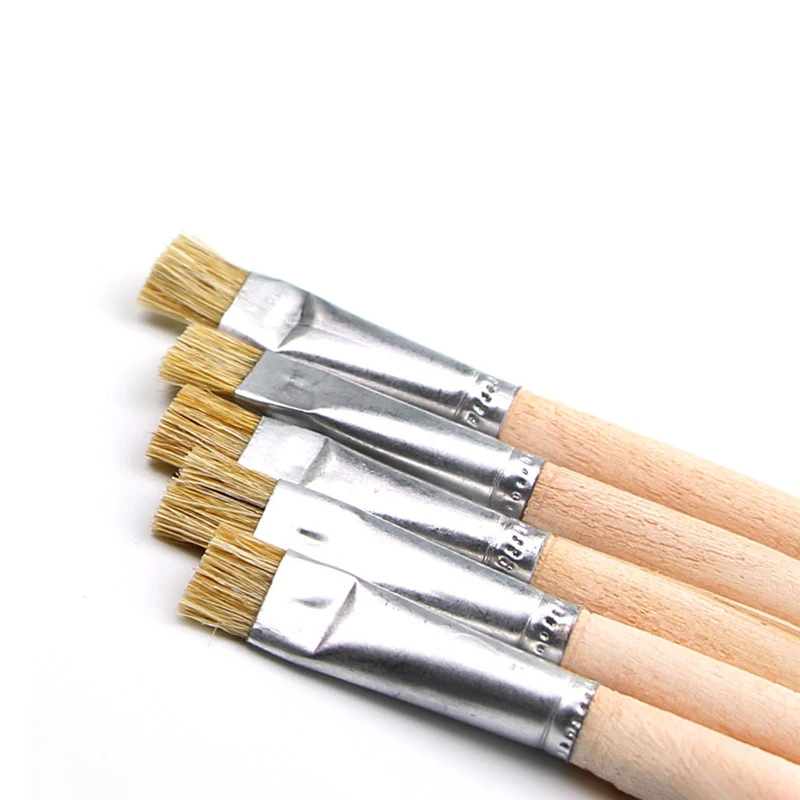 

10 шт./компл., антистатическая ESD безопасная щетка с деревянной ручкой, жесткая/мягкая щетка для чипа печатной платы, инструменты для удаления припоя, материнская плата, инструменты для очистки пыли