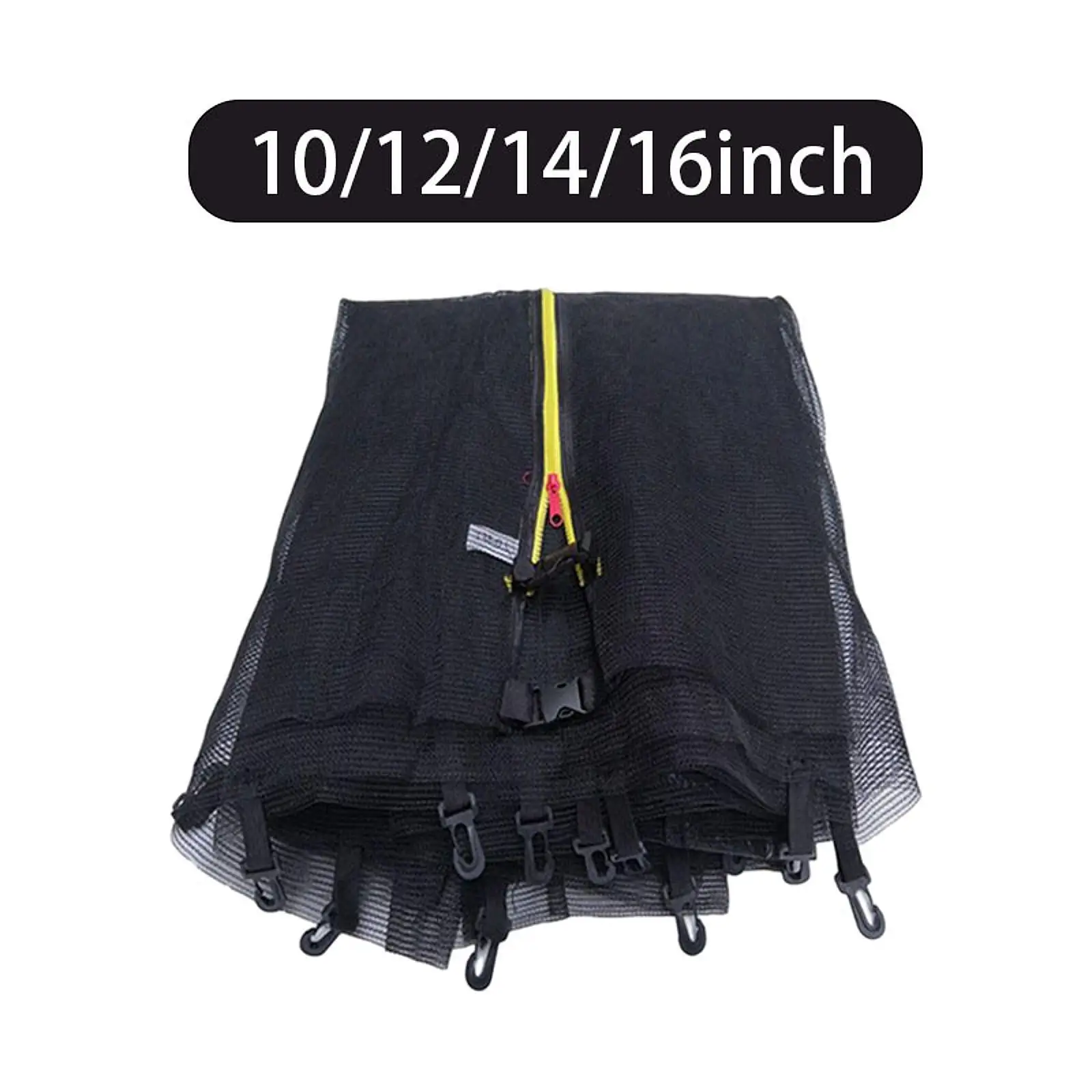 

Trampoline Net Round Frame Indoor and Outdoor Nylon Barrier Net Safe for Kids Parts Accessory Surround Protection with Zipper