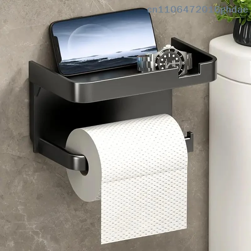 Toilet Paper Holder Plastic Storage Rack Kitchen Towel Placement Of Seasoning Bottles Bathroom Wall Roll Of Paper Phone Storage
