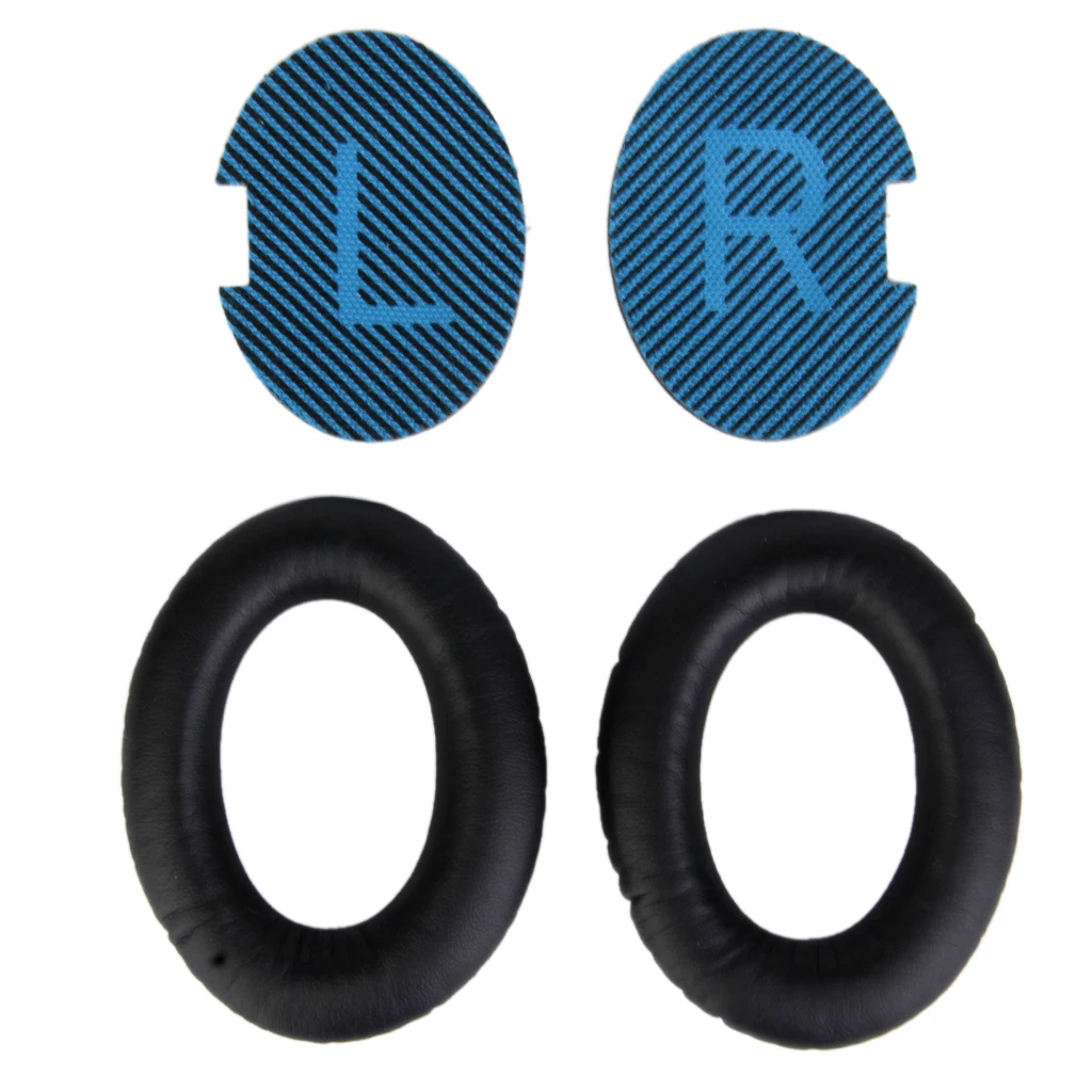 Copri cuscinetti per cuffie di ricambio generici per QC25 2 pezzi neri