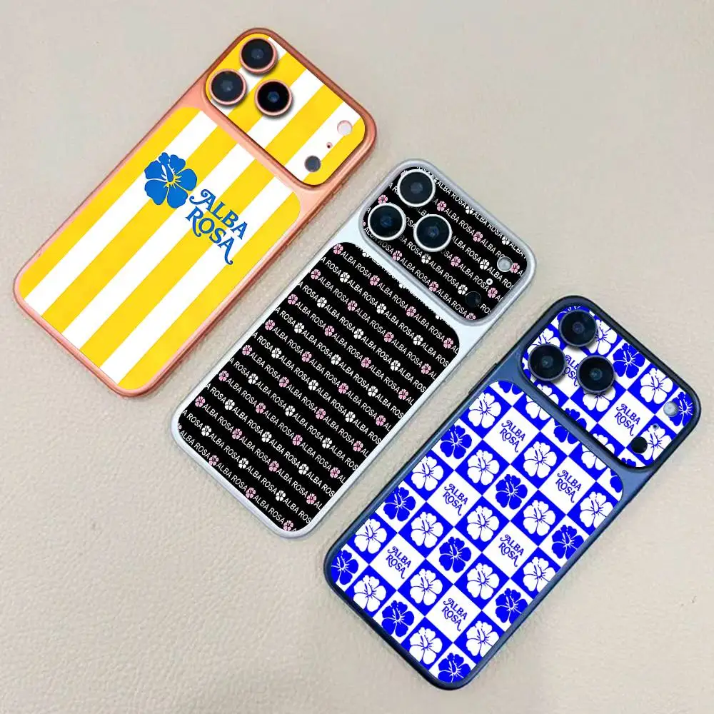 

Fashion A-ALBA R-ROSA Back Cover Decal Protective For Iphone 17 Pro Max Skin Sticker Back Protective Decorative Sticker