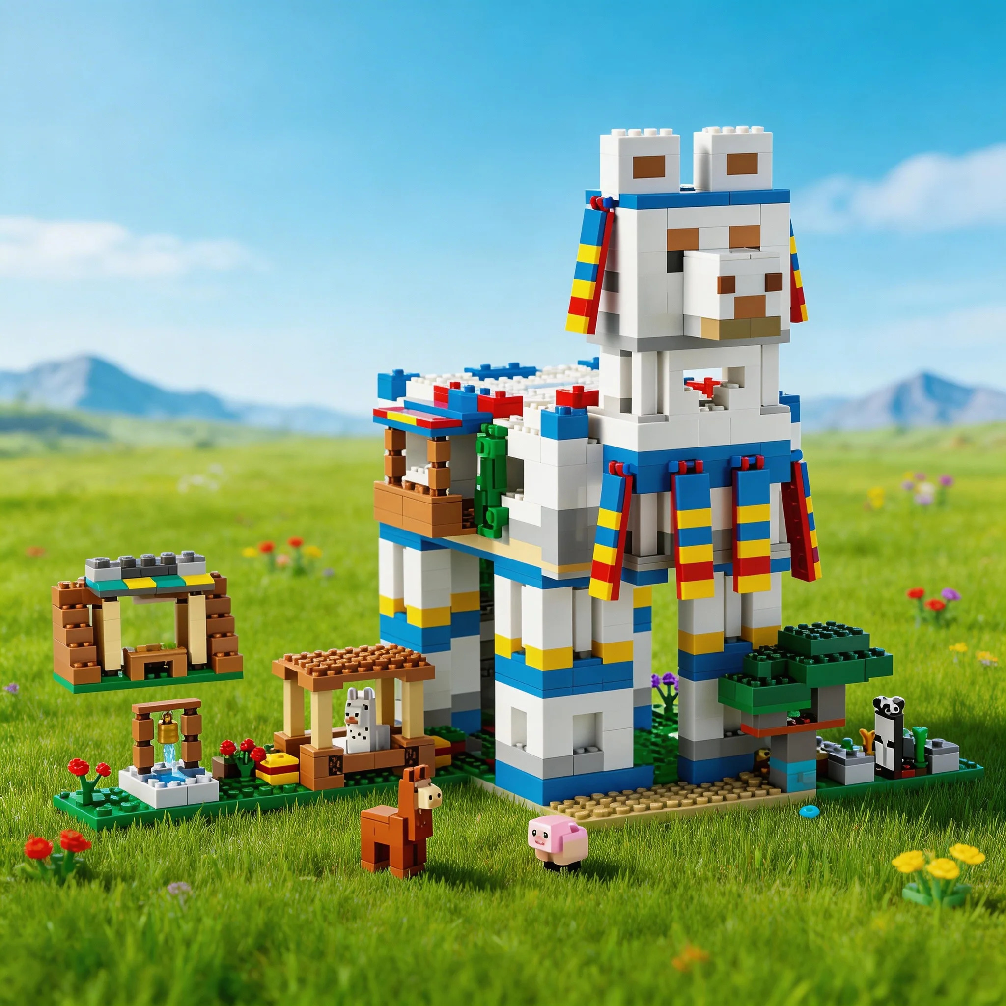 

Новинка 2026: Конструктор «Пастбище с верблюжьей колоной» для самостоятельной сборки, развивающая игрушка-подарок iDIY для мужчин и женщин