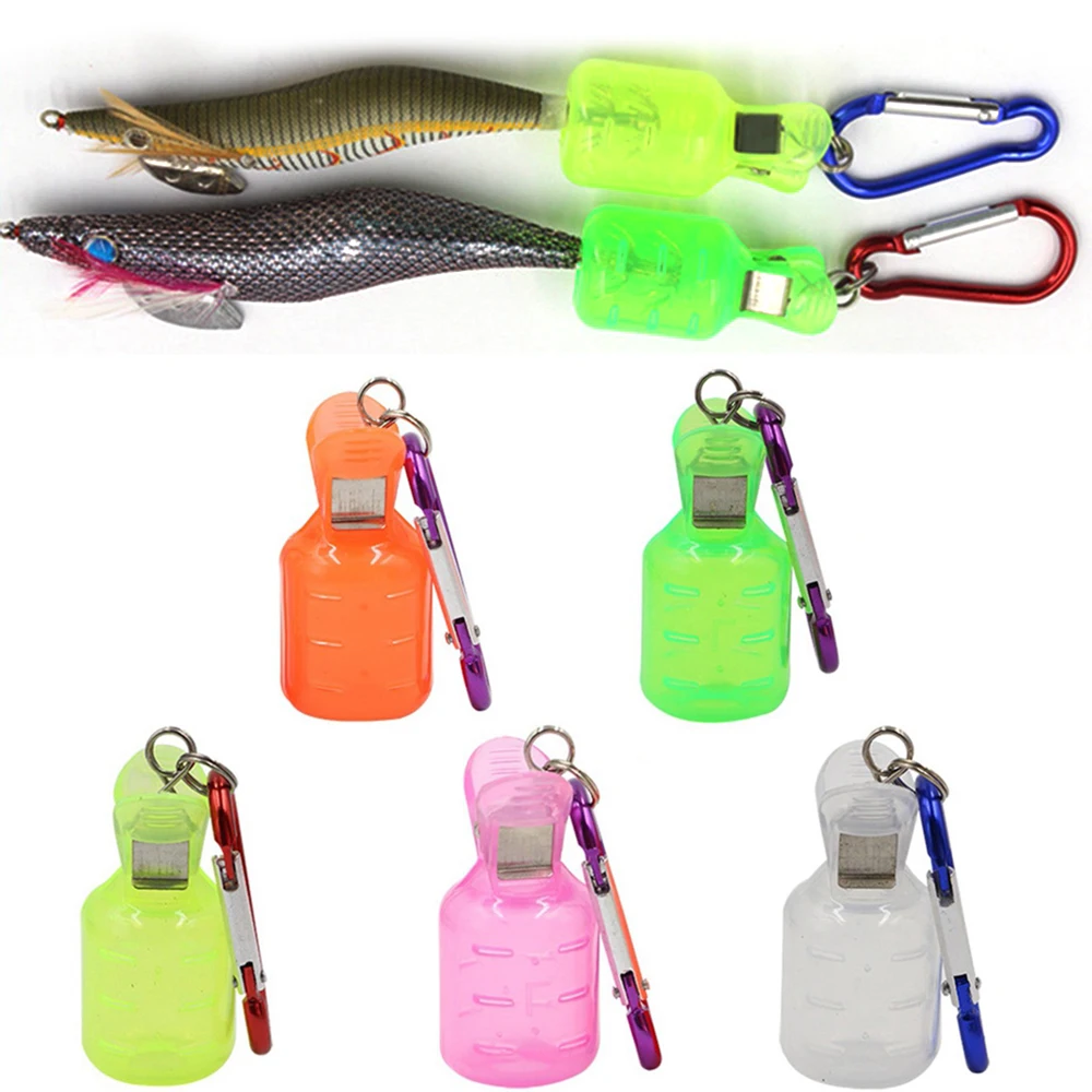 10pcs Jig Hook Covers Protector With Carabiner For Egi Squid Jig Fishing Lure & Wood Shrimp Safety Caps For Fishing Lovers