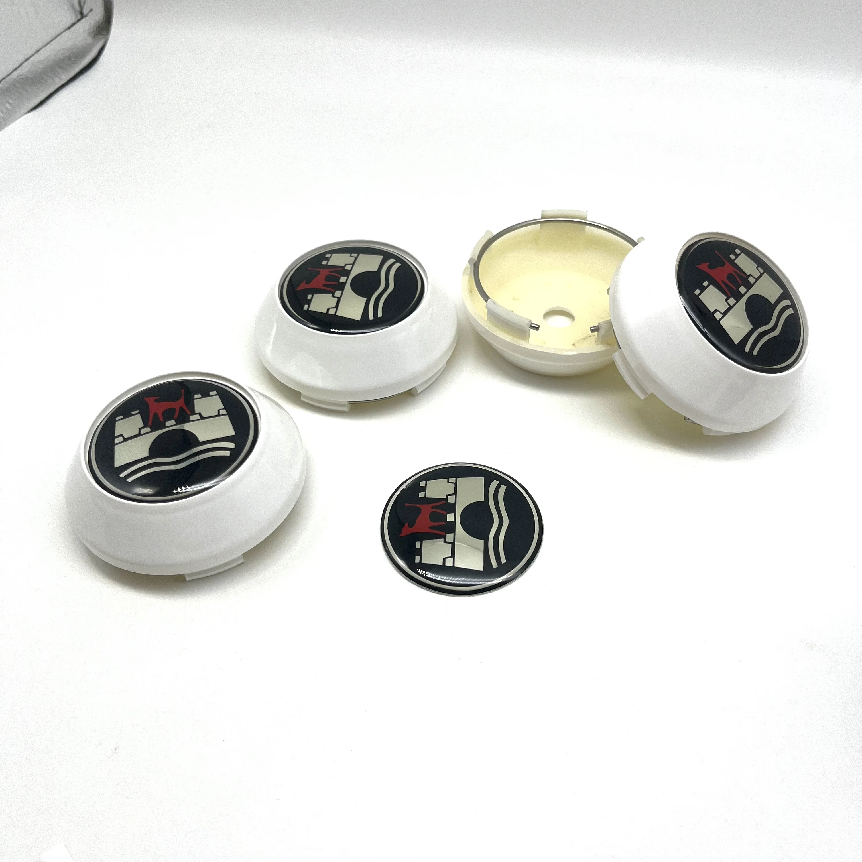 4pcs/Set 60mm 65mm 68mm 69mm 3D Wolfsburg Edition Emblem Badge Car Wheel Center Caps Wheel Hubcap Cover High Cap Car Accessories