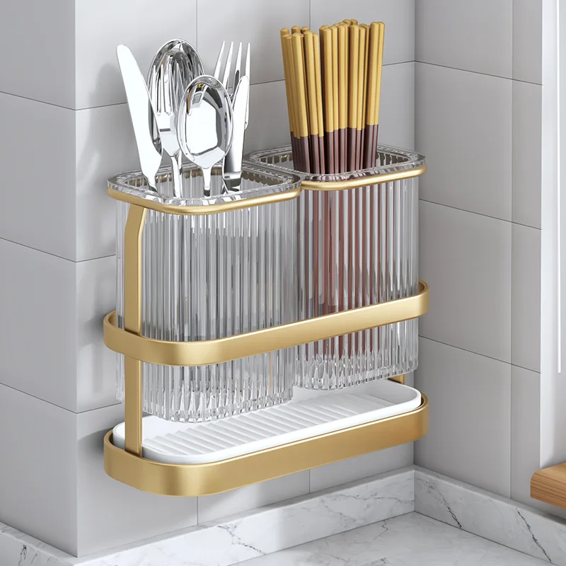 Kitchen Cutlery Holder Chopstick Storage Rack Cutlery Sink Chopsticks Holder Kitchen Spoon Fork Drain Rack Cutlery Organizer