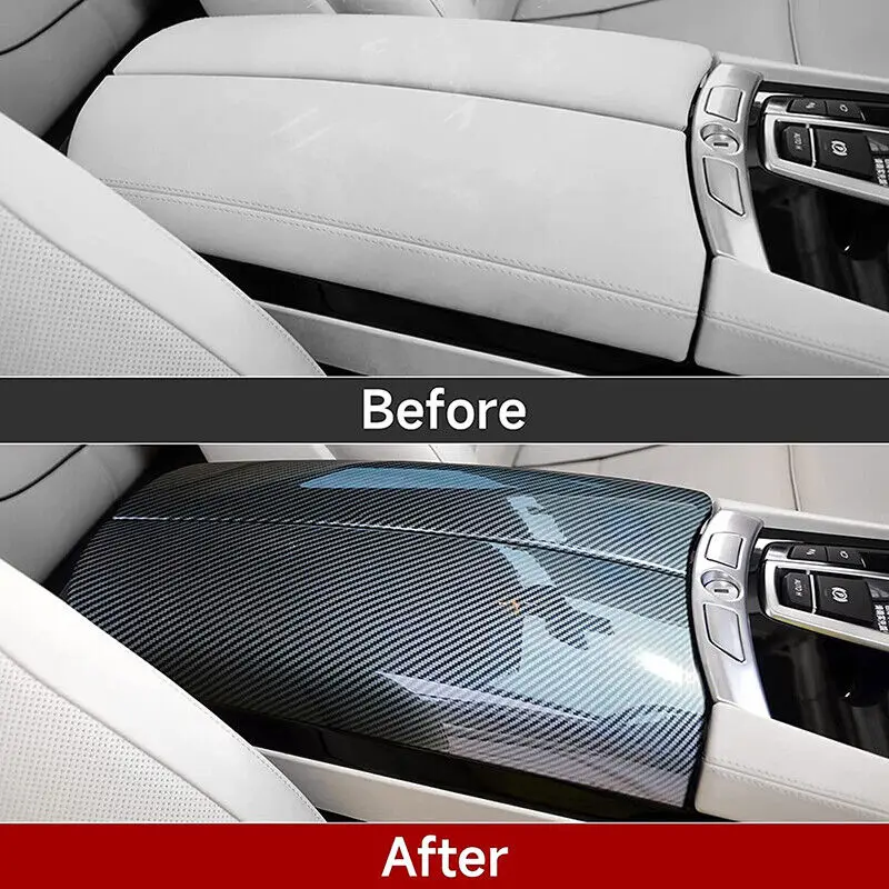 For BMW 7 Series F01 F02 2009-2014 LHD Center Console Armrest Box Protect Stickers Cover Stowing Tidying Trim Accessories