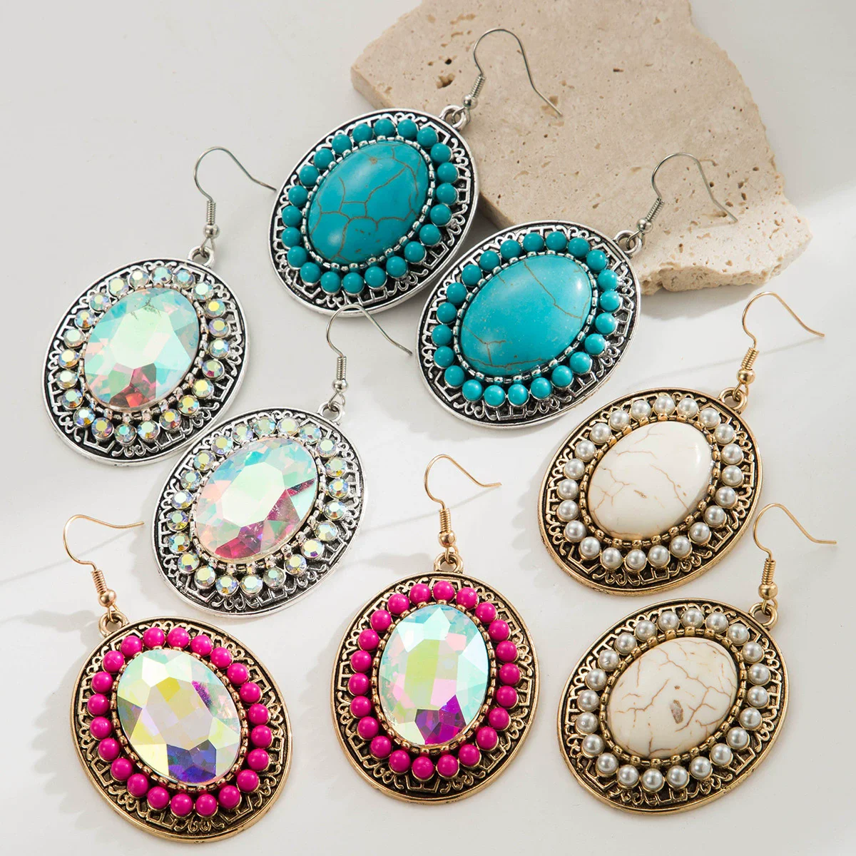 Geometric Oval Gree… - image