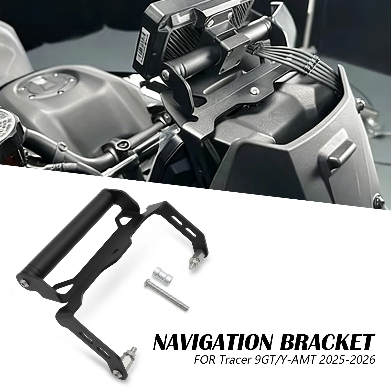 

Кронштейн-держатель для GPS-навигатора и телефона для мотоциклов YAMAHA 9 GT+ GT Y-AMT 2025, Tracer 9GT+ 9GT 2026
