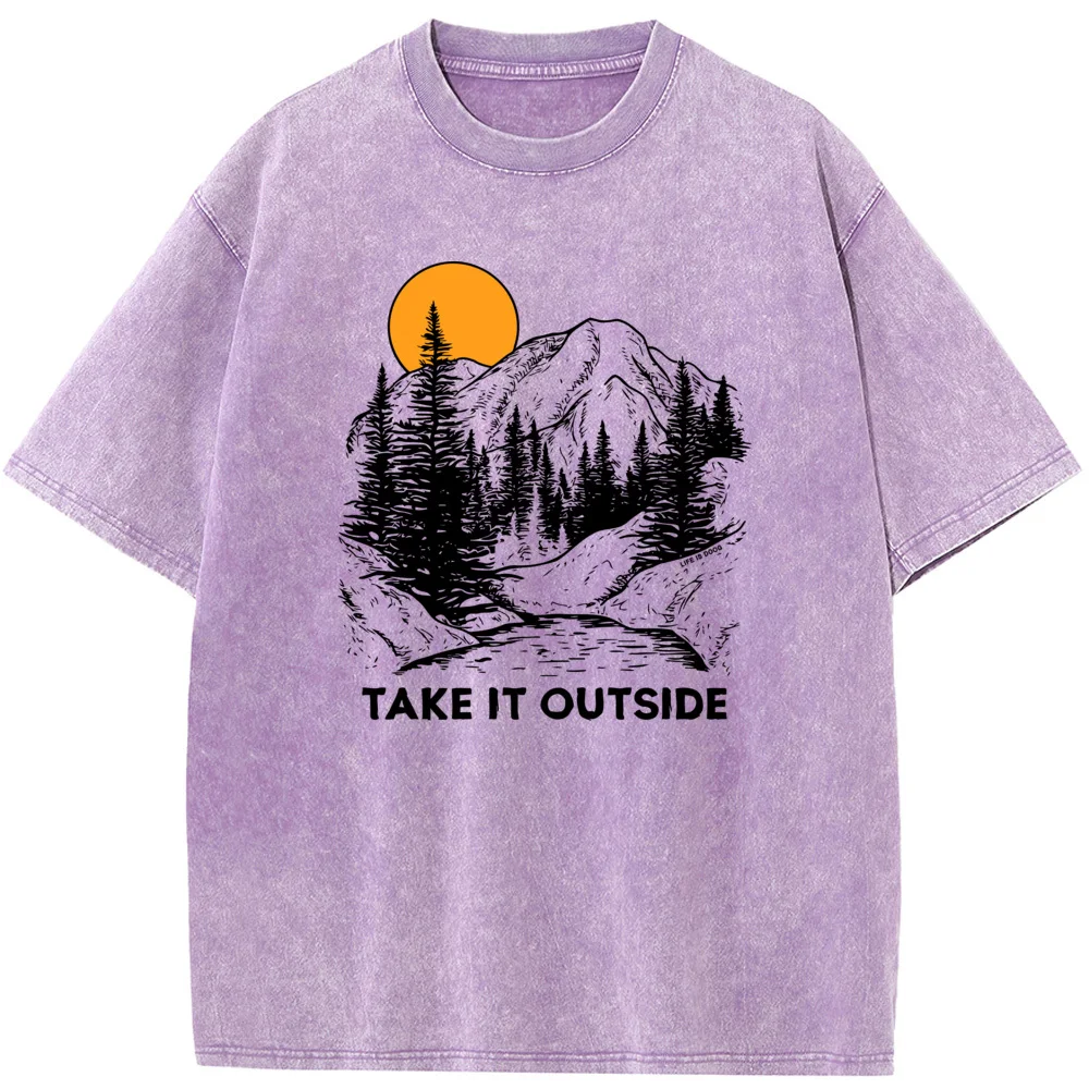 Hip Hop Streetwear Men Washed T-shirts Men Casual Cotton Short Sleeve T-shirts Vintage Colored Mens T-shirts