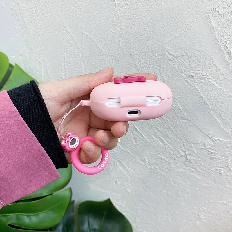 الكرتون ديزني حقيبة سماعة الاذن غطاء ل ممن لهم انكو W31 لايت/W11 سيليكون سماعات بلوتوث صندوق شحن واقية قذيفة مع هوك