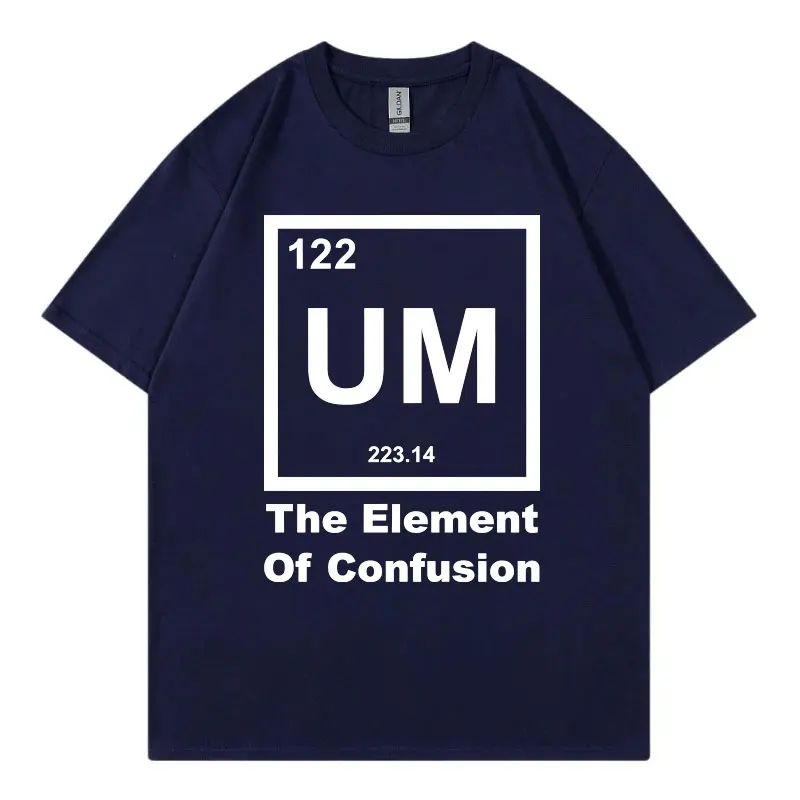 UM The Element of Confusion Fuunny T-shirt Men Women High Street Fashion Trend T Shirt Summer Casual Loose Short Sleeve T-shirts