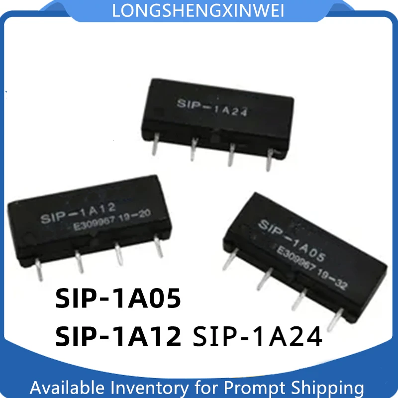 1PCS Reed Relay SIP-1A05 SIP-1A12 SIP-1A24 4-foot Single Row Normally Open DC5V 12V 24V Original Spot