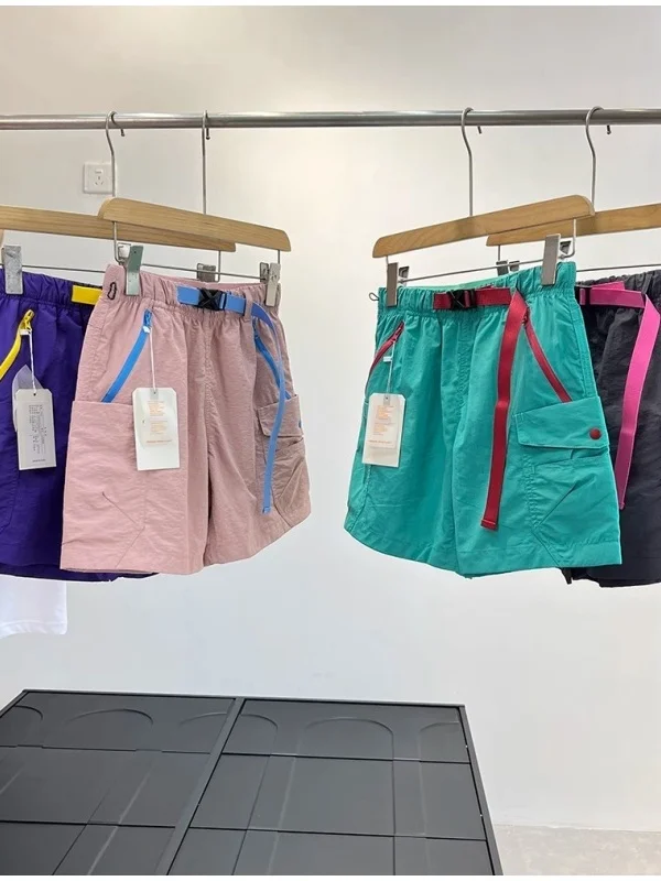 

Outdoor Women's Sporty Short Pants Summer High Waist Breathable Waterproof Quick Dry Korean Style Commute Fashion