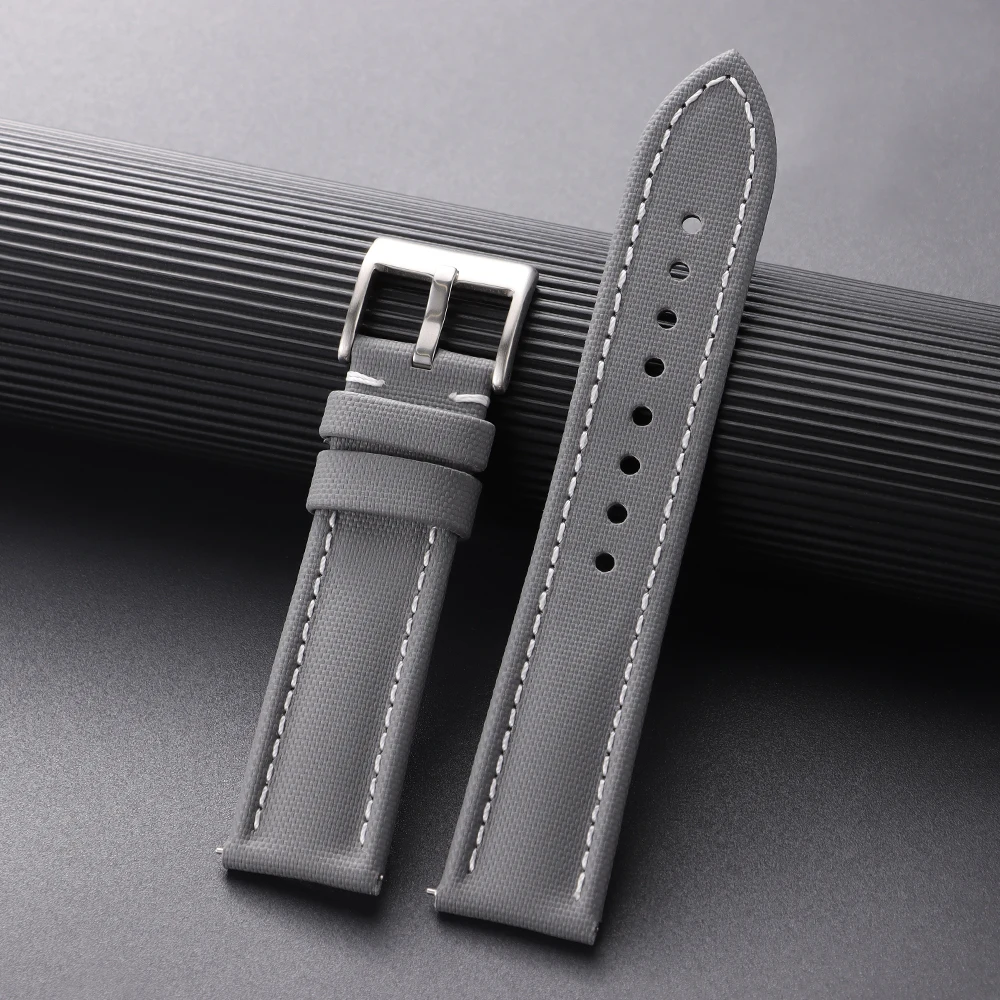 Premium Segeltuch-Uhrenarmband für Blancpain Uhren, Wasserdichtes Canvas-Nylon Schnellverschluss-Armband 18mm 19mm 21mm 20mm 22mm