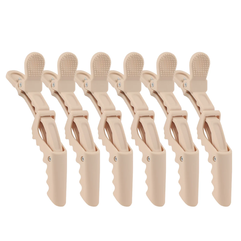 ARLANY 6Pcs Matte Color Alligator Clip Beauty Hairdressing Crocodile Clips Hairgrips Alligator Hair Clips for Barber Salon view 6