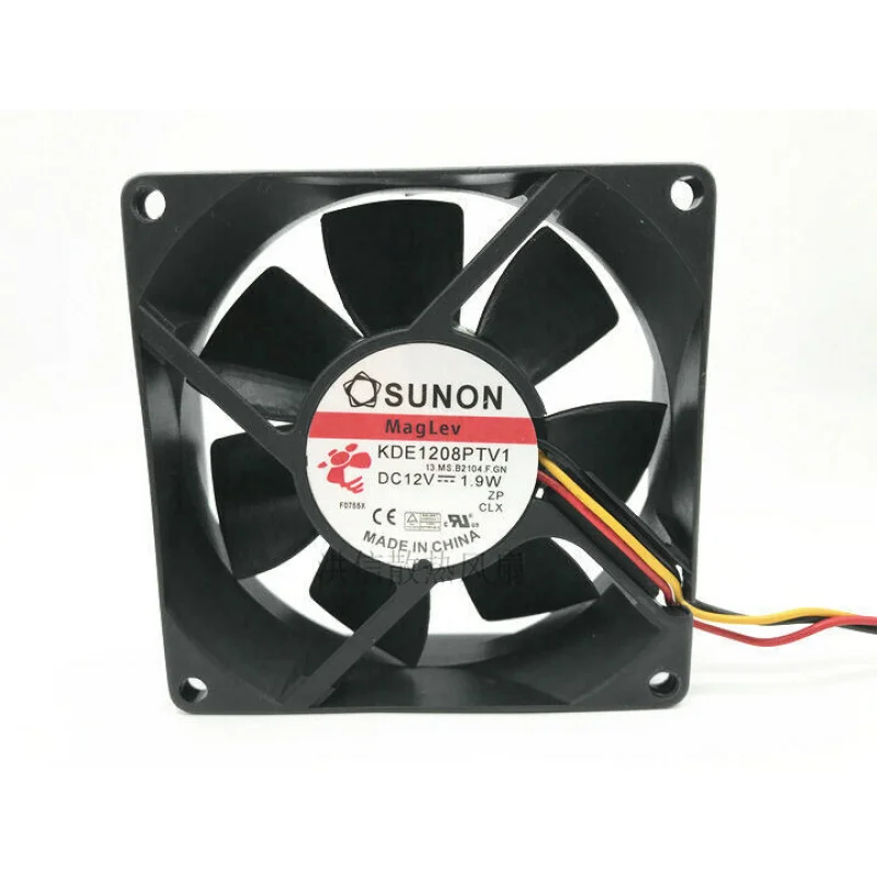 

Z 1PC 8025 KDE1208PTV1 DC12V 1.9W 8CM 3-проводной # А6-36