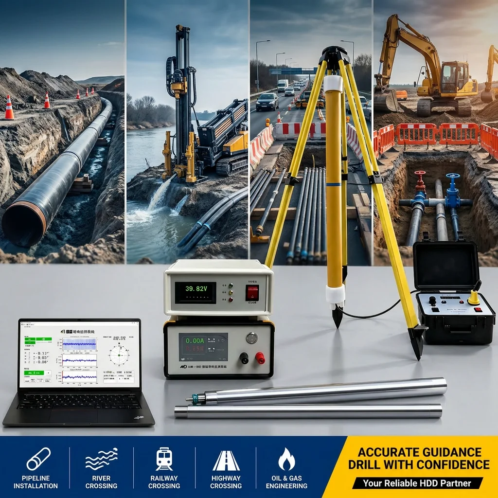 Drillsoltek Horizontal Directional Drilling Guidance System for Contractors Real Time Underground Tracking Tool
