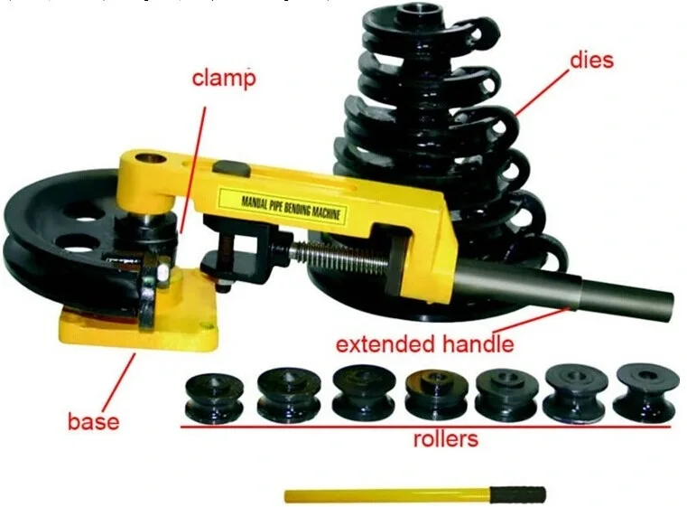 Hand Manual Operated Lever Pipe Bender Hand Bending Tube Tool Pipe Bending Machine Hand Hydraulic Machine