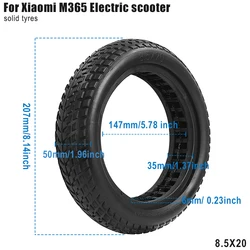Damping Hollow Vacuum Solid Tire For XIAOMI M365 Pro Electric Scooter Upgraded version 8.5 inch Tire Wheel Avoid pneumatic Tyre