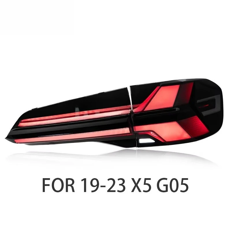 Tail Lights Assembly For Bmw X5 G05 2019-2023 Modifying The New Black-And-White Venom Led Scanning Daytime Running Lights