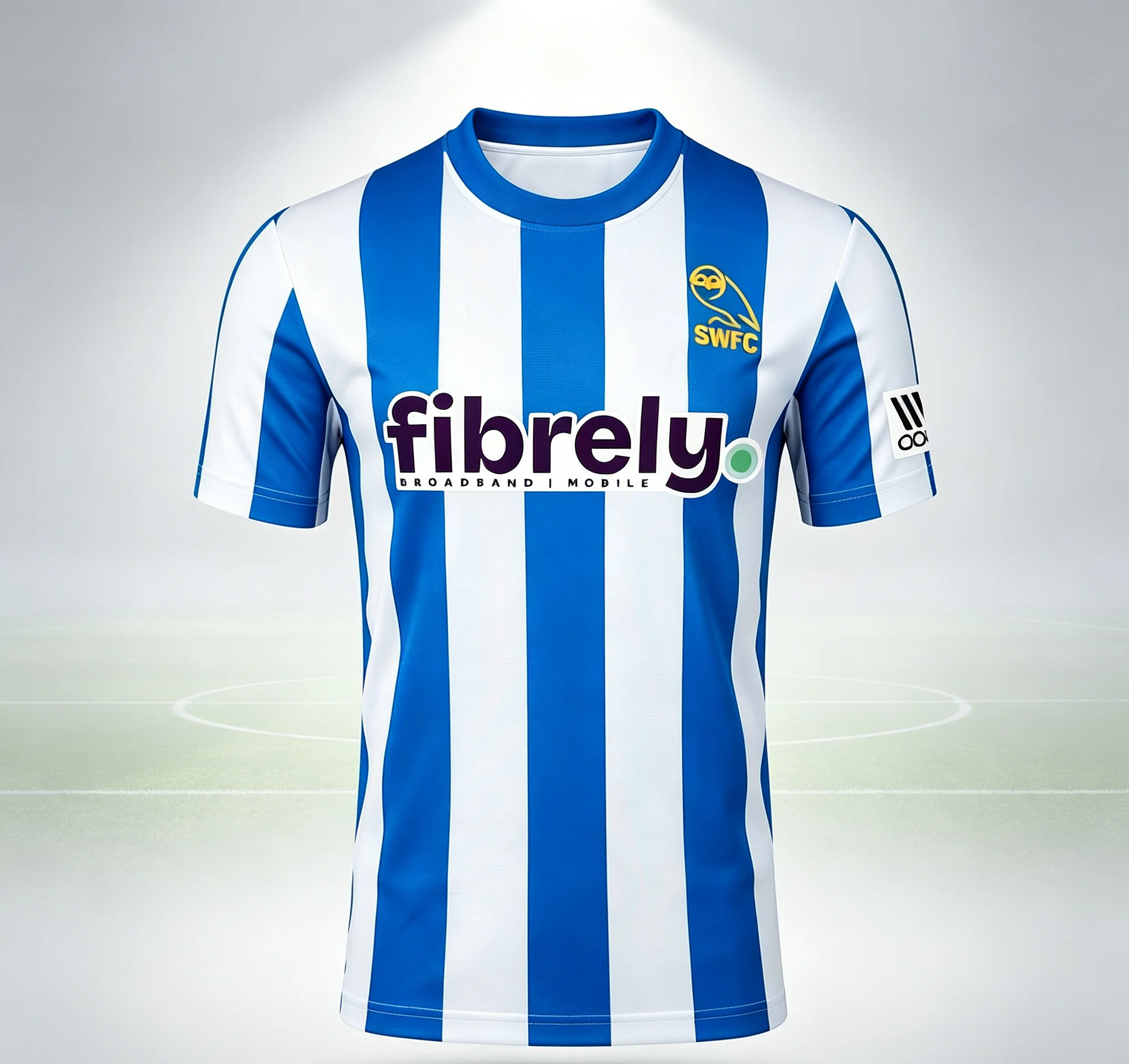 Sheffield Wednesday 3D-Druck Fußballtrikot Herren Sommer Outdoor T-Shirt Atmungsaktiv Schnelltrocknend Streetwear Kleidung Unisex – Detail 2