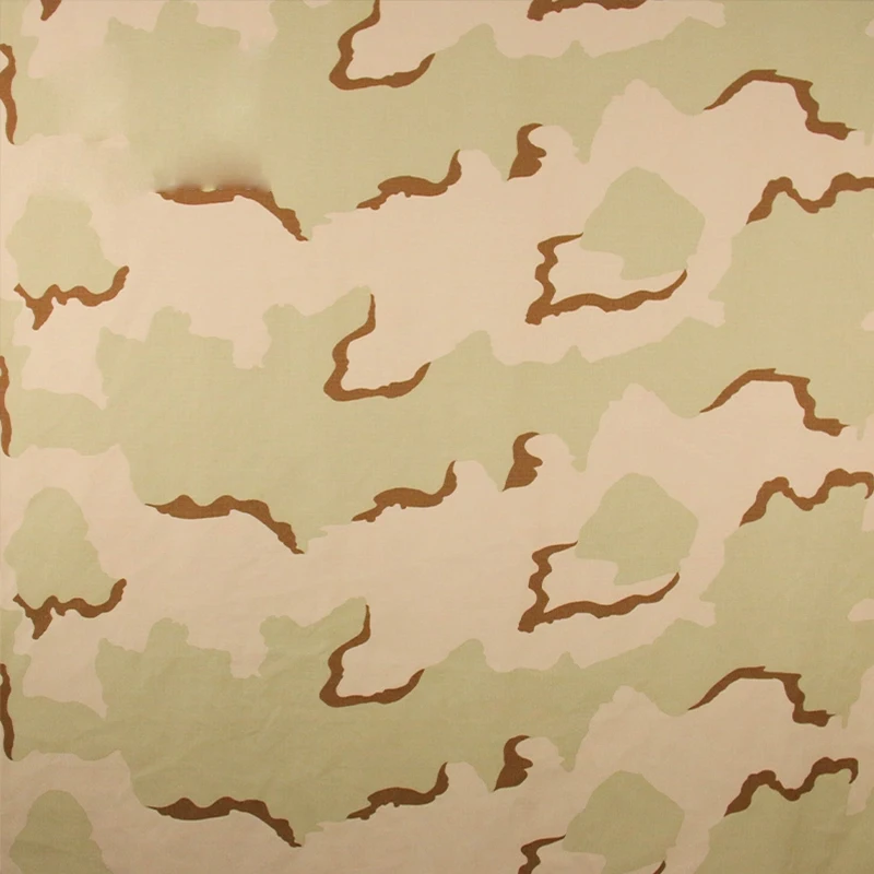 

NC5050 Nylon Cotton Tricolor Desert Camouflage Fabric Rip Stop DCU Cloth Soft Comfortable Military Enthusiast Workwear Fabric