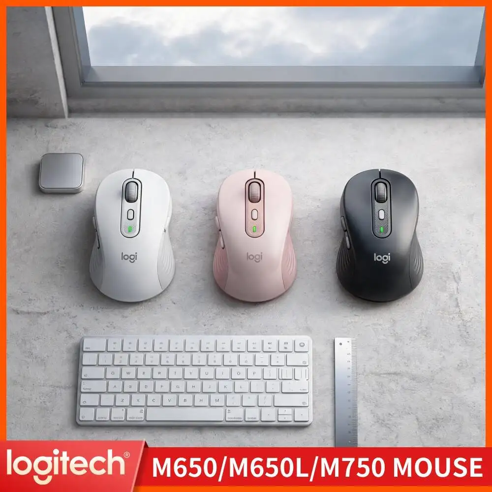 Logitech M650 Wireless Mouse Silent Touch Technology Adjustable Optical DPI Stable 10M Range For Desktop Notebook