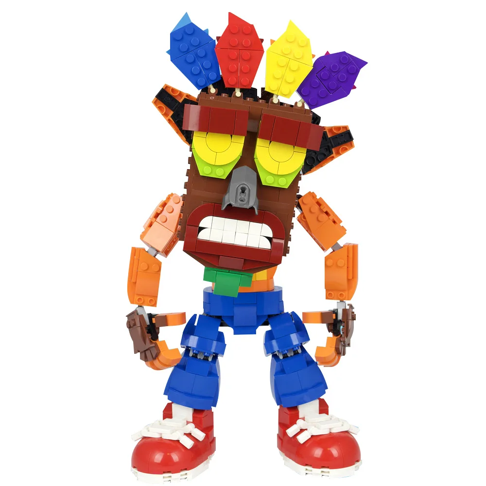 

MOC-41933 Crash Bandicoot, модель строительных блоков, древние кирпичи для приключений в джунглях, коллекционные игрушки для детей и взрослых, Рождественский подарок