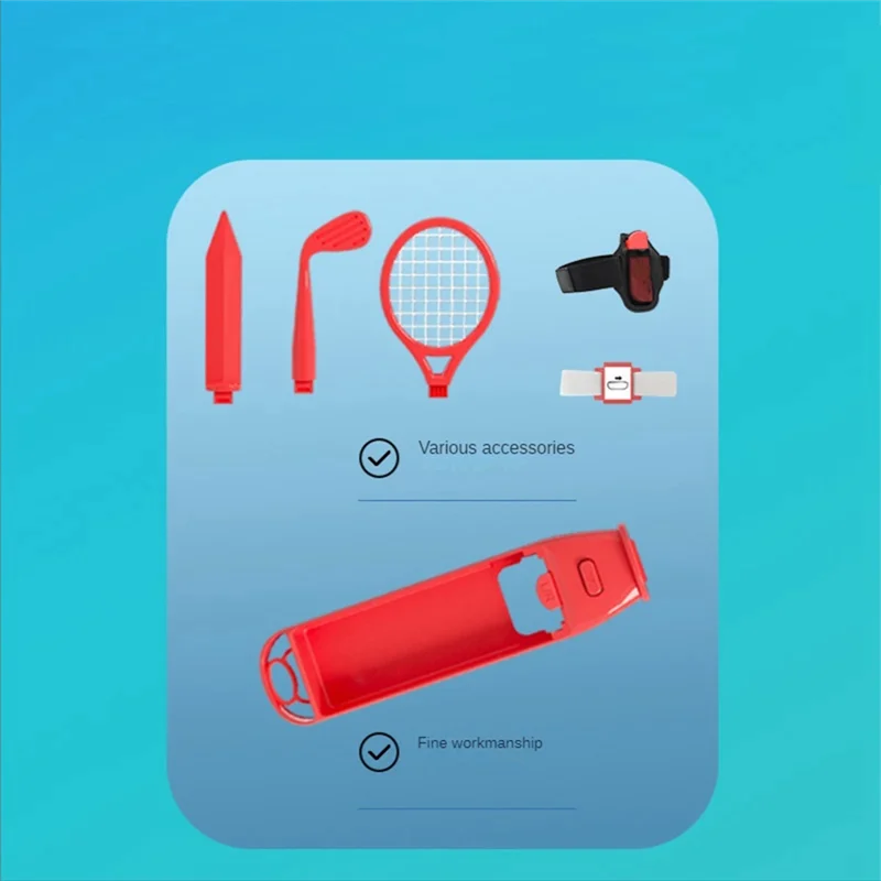 สําหรับสวิทช์ OLED 18-In-1 กีฬาควบคุม Joy-CON สายรัดข้อมือเทนนิสฟิตเนสสายคล้องขาดาบเกมสวิทช์ OLED เปลี่ยน