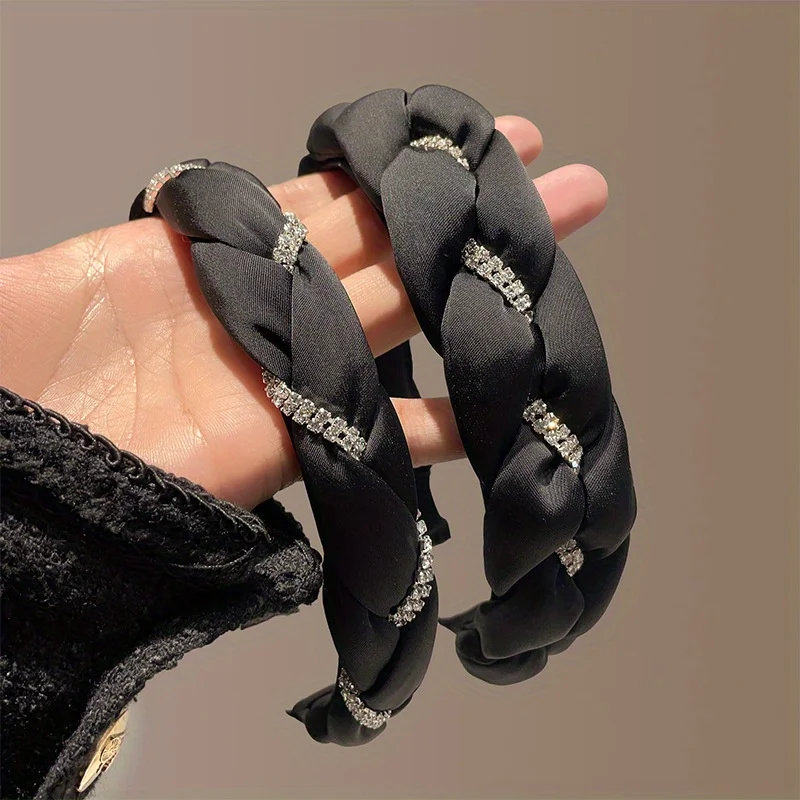 

Sweet High Crown Headband for Women Non-Slip Wide-Brim Design Elegant Hair Hoop Daily Versatile Hair Accessories