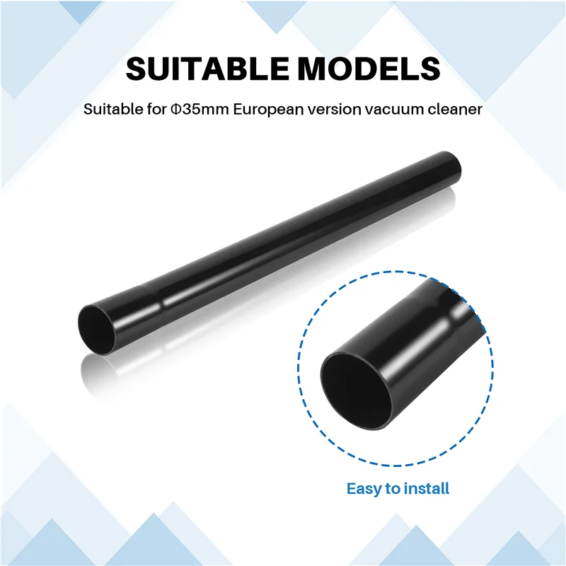 Acessórios para aspirador de pó, tubo reto, haste longa, tubo rígido, alça longa, diâmetro interno 35mm