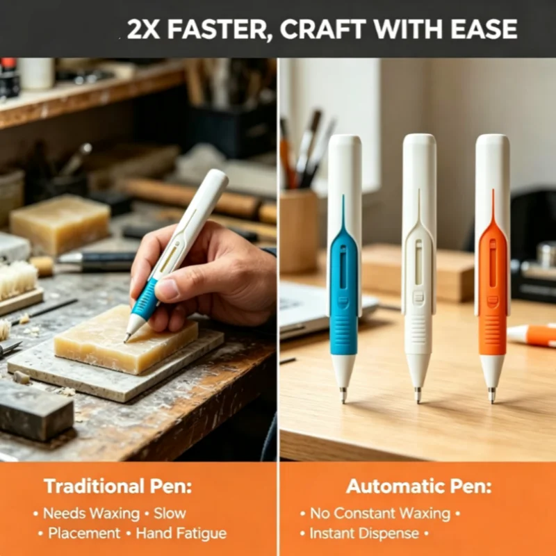 Diamond Art Pen Dispenser Automatic Diamond Painting Bead Dispenser Ergonomic Diamond Art Stylus Pen Pick up Tool