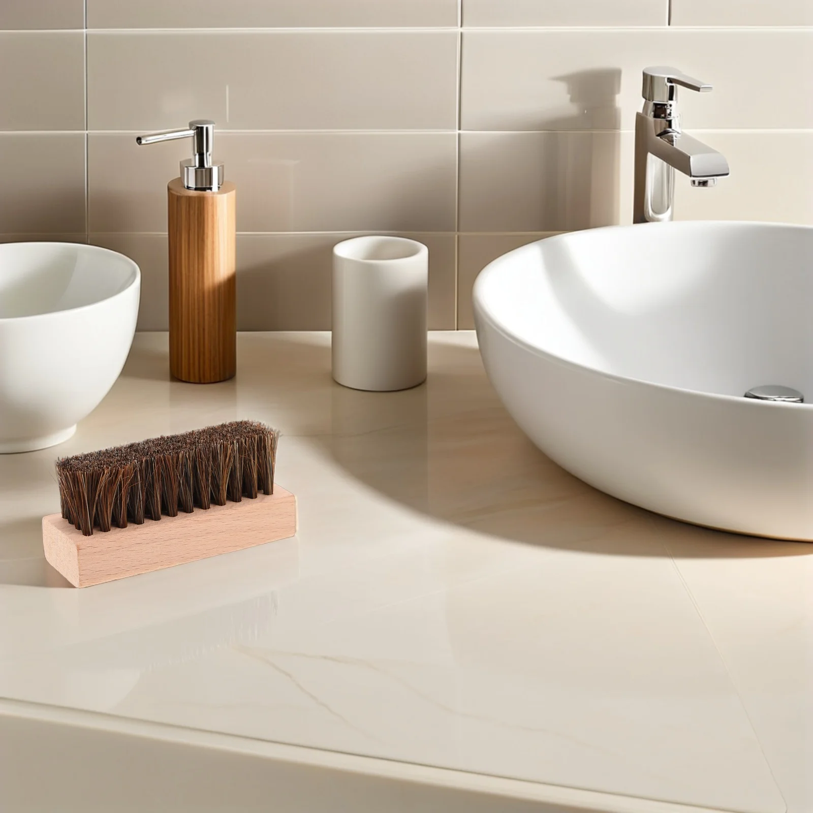 5-teilige Strand-Reinigungsbürste, Sandentferner-Werkzeug, Zehenschrubber, Fuß, Holz, trocken, für den Körper