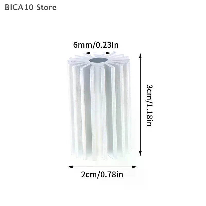 1/3/5PCS 20mm 1W 3W Aluminum Profile Radiator High-power Aluminum Led Radiator Led Light Heatsink 30mm Height
