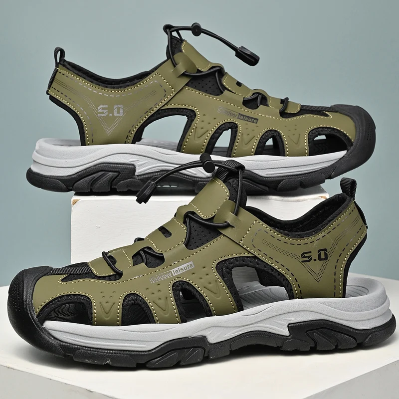 

Summer men's casual sandals outdoor beach men's shoes refreshing, comfortable, non-slip and wear-resistant