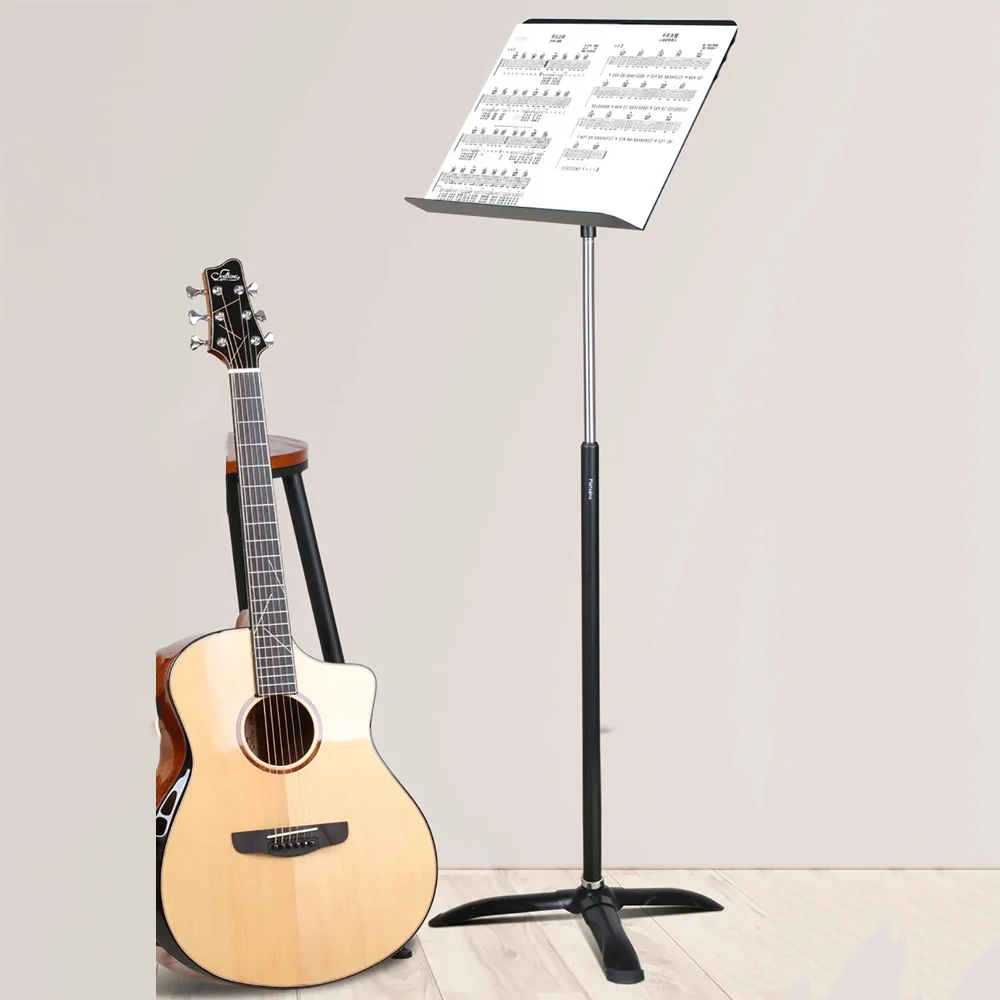 

Flanger Retractable Metal Music Stand FL-18 Lightweight Removable Bracket for Guitar Violins Sheet Music Score Tripod Stand