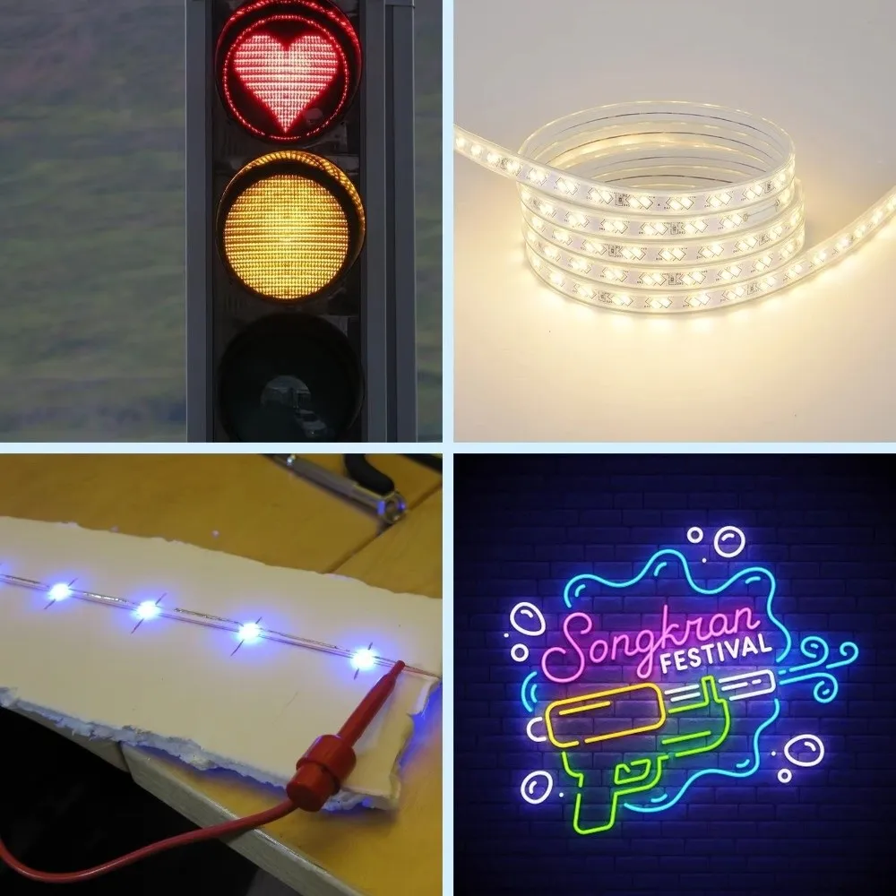 100Pcs Wide Angle LEDs Flat Top LED Diodes Flat Top Water Clear Lens LED Light Diodes Ultra Bright Energy Saving LED Lamp Bulbs