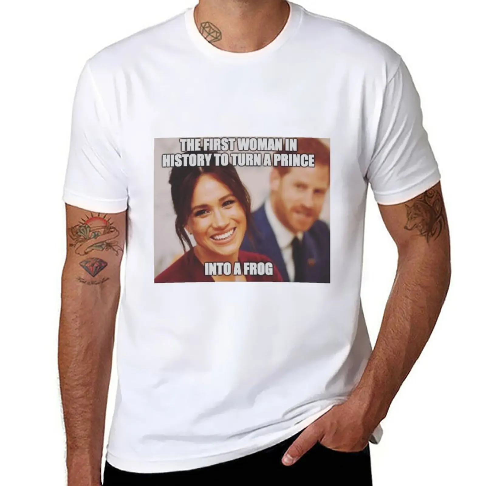 New Meghan and Harry #Megxit T-Shirt funny t shirt summer clothes plain t-shirt mens graphic t-shirts anime