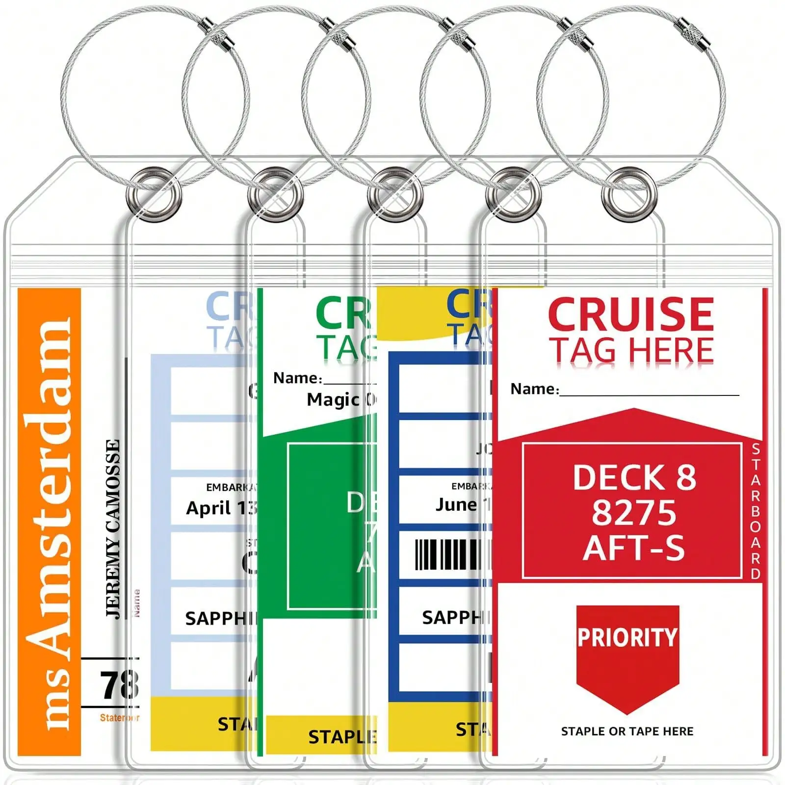Cruise Ship Luggage Tag (excluding inner card paper) Waterproof Luggage Tag Anti-loss Signboard Super Device