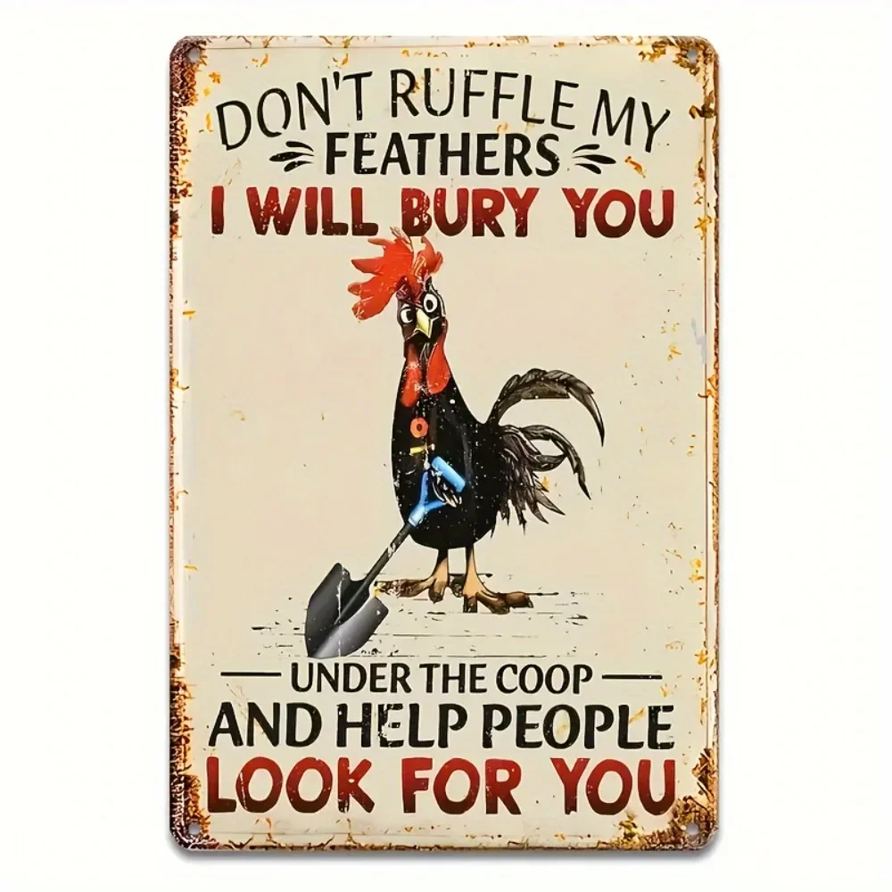 Rustic Iron Rooster…