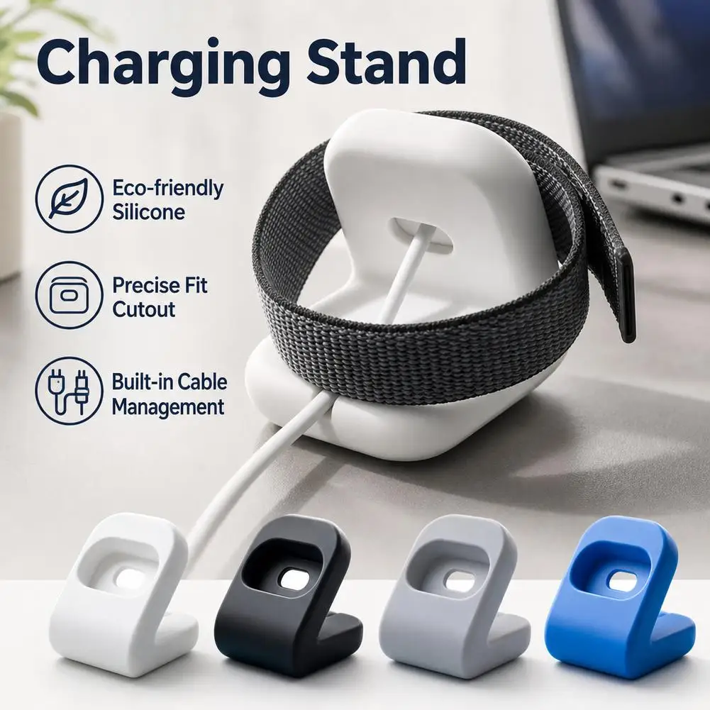 PC Charging Stand for Google Fitbit Air Anti-Slip Base Cable Management Ergonomic Viewing Angle
