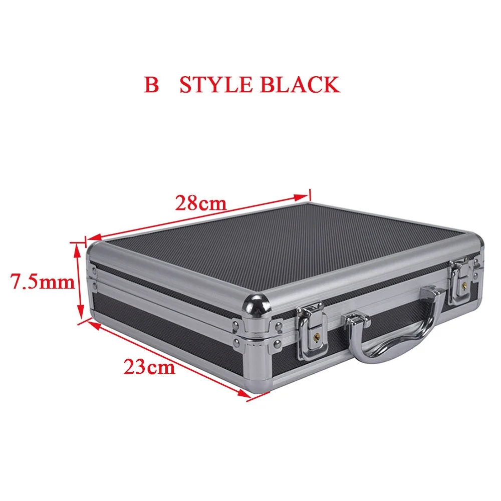 IPSC Portable Aluminum Alloy Tactical Pistol Gun Case Padded Foam Sponge Lining For Hunting Airsoft Glock Tool Toolbox Suitcase