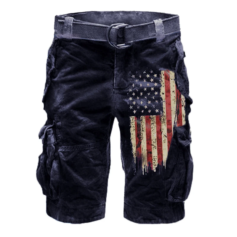 2024 Men\'s Shorts, Jeans, Street Clothing Side Pockets, Vintage Shorts, Transparent Loose Denim Shorts, Men\'s Summer New Style